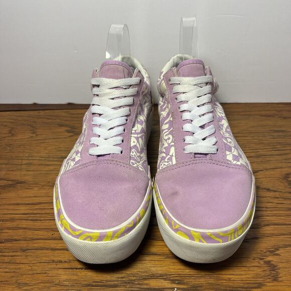 Vans Old Skool Stacked Wavy Days Platform Sneaker 500714 Canvas Suede Sz 8.5 - Picture 1 of 12